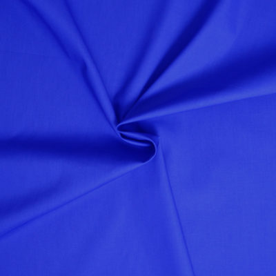 tissu popeline de coton bleu roi - pro-designers-factory.com