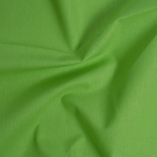 Tissu popeline coton vert pomme de belle qualité
