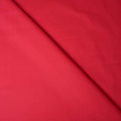 tissu popeline de coton rouge - pro-designers-factory.com
