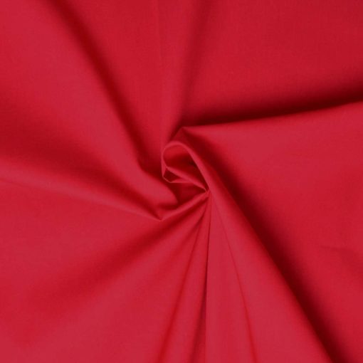 tissu popeline de coton rouge - pro-designers-factory.com